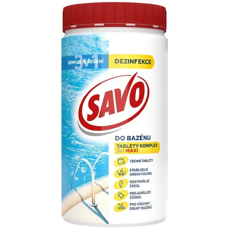 Savo хлорные таблетки для бассейна MAXI комплекс 3в1 1,2 кг: цены и характеристики