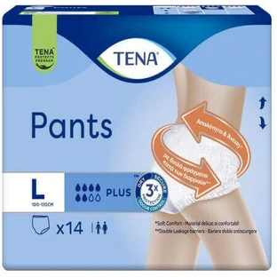 Подгузники для взрослых Pants Plus Large Подгузники для взрослых Pants Plus Large, 14 штук, Tena