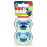 Пустушка Nuk Signature Night, силіконова, 18-36 місяців, 2 шт.