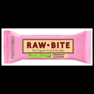Хрусткий мигдальний біо-протеїновий батончик, 45 г, Rawbite