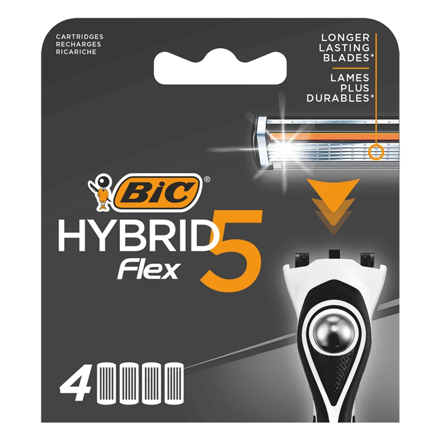 BIC Flex 5 Hybrid, сменные картриджи, 4 штуки: цены и характеристики