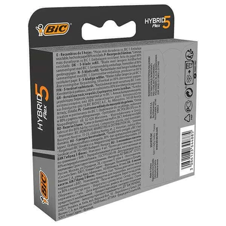 BIC Flex 5 Hybrid, сменные картриджи, 4 штуки: цены и характеристики