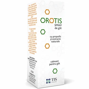 Оротис Прополис спрей для горла с прополисом, 20 мл, Tis Farmaceutic