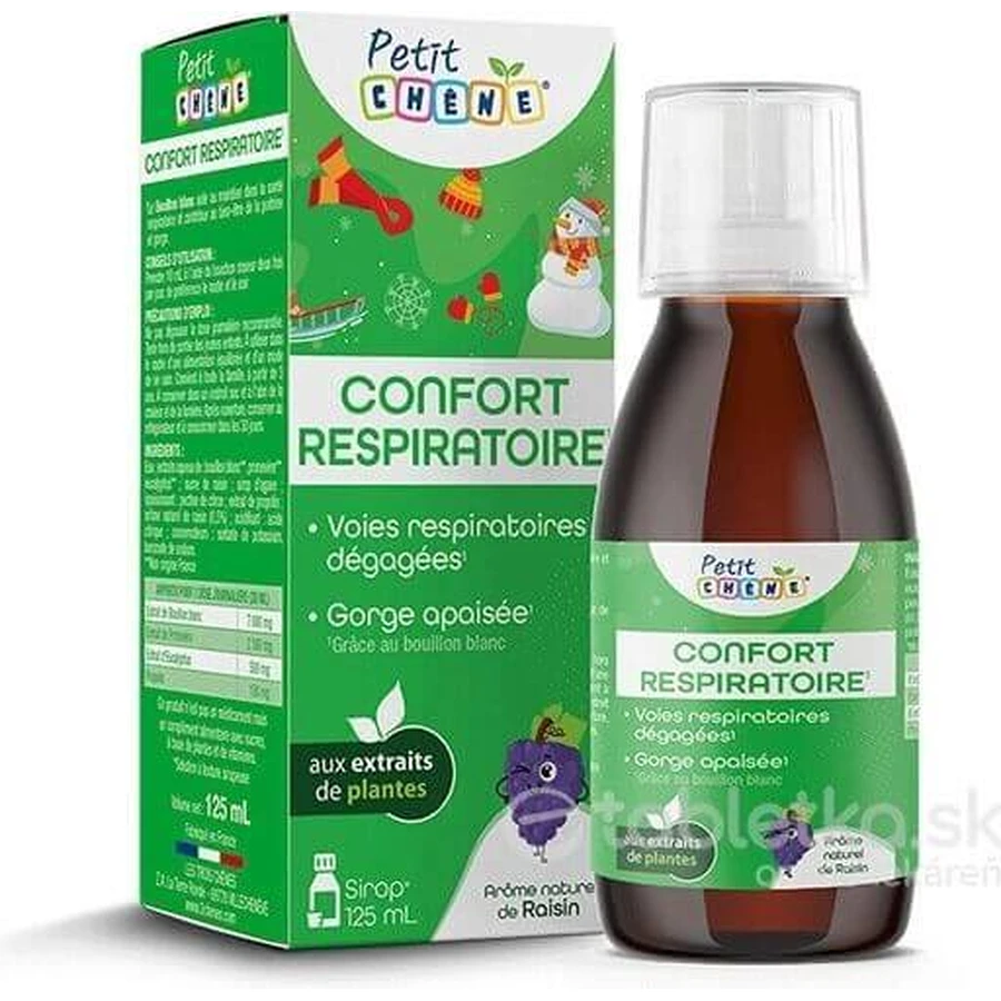 Petit Respiratory comfort сироп дитячий 125 мл 1×125 мл, сироп для підтримки дихання та заспокоєння горла: ціни та характеристики