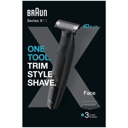 Тример для бороди Braun X Series XT3100 для видалення волосся на обличчі: ціни та характеристики