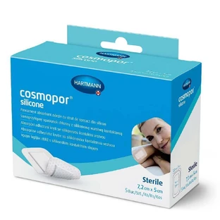 Силіконові самоклеючі пластирі Cosmopor, 7,2 х 5 см, 5 штук, Hartmann