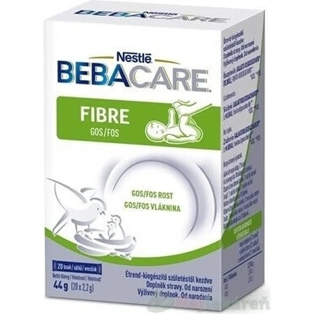 BEBACARE FIBRE GOS/FOS клітковина; пакетики (з народження) 20×2,2 г, дієтична добавка для підтримки травлення для дітей: ціни та характеристики