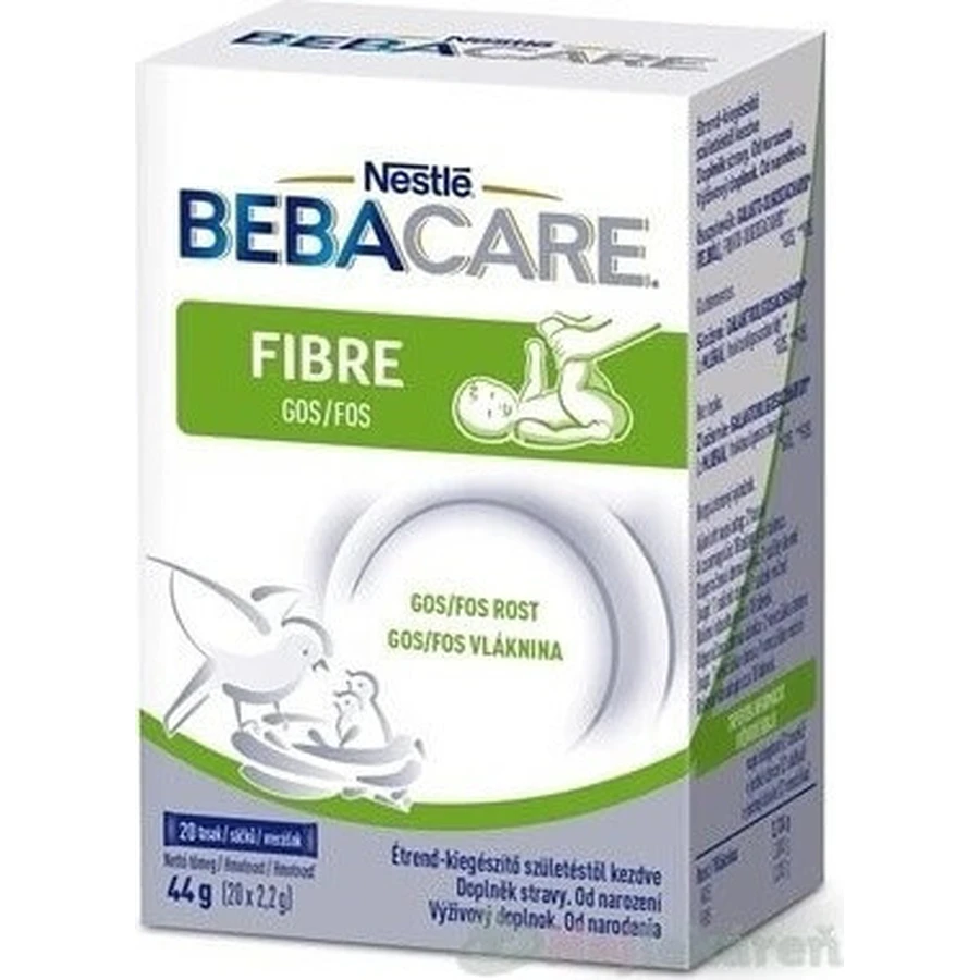 BEBACARE FIBRE GOS/FOS клітковина; пакетики (з народження) 20×2,2 г, дієтична добавка для підтримки травлення для дітей: ціни та характеристики