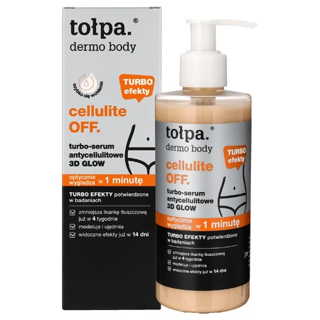 Topa Dermo Body Cellulite, антицелюлітна турбосироватка 3D Glow, 250 мл РОЗБИТА УПАКОВКА: ціни та характеристики