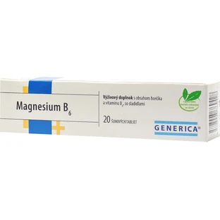 GENERICA Магний B6 1×20 табл, магний