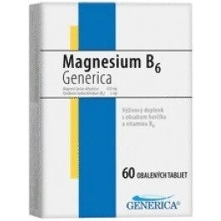GENERICA Магний B6 1×20 табл, магний: цены и характеристики