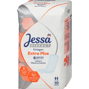 Jessa DISKRET Впитывающие прокладки для недержания Extra Plus, 10 шт.