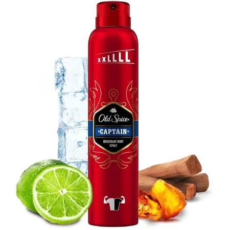 Old Spice Captain deo спрей XXL з нотами сандалу та цитрусових 250 мл: ціни та характеристики