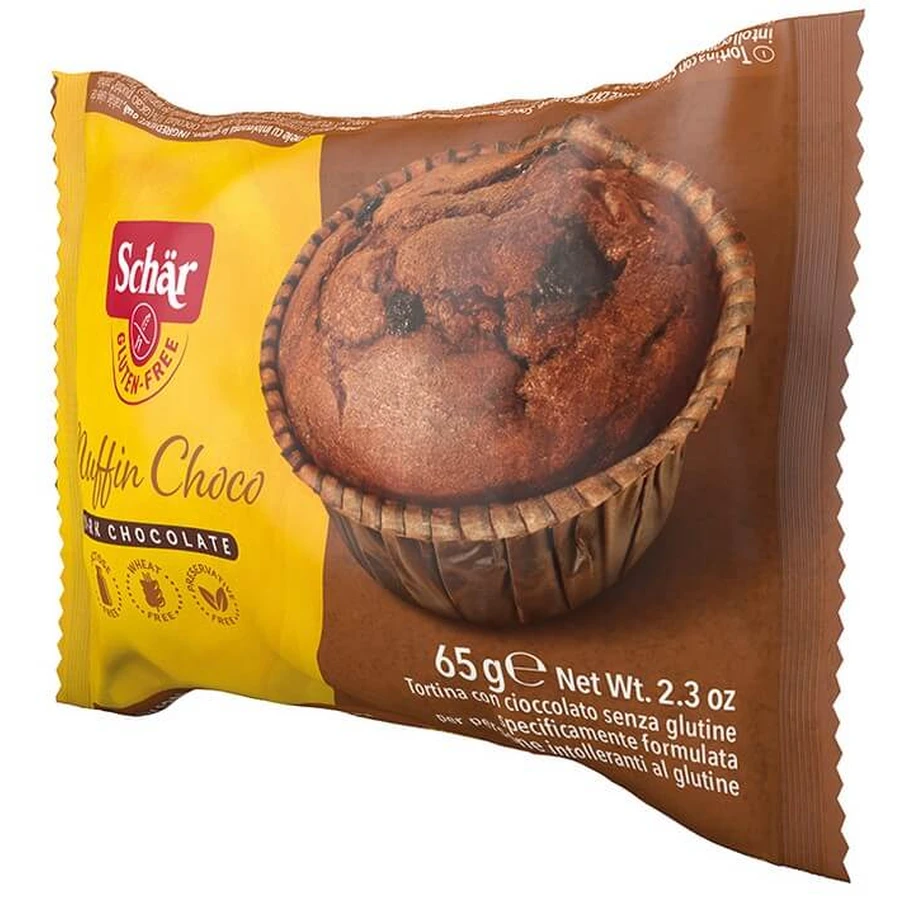 Маффін Dr. Schar Muffin Choco шоколадний зі шматочками шоколаду, без глютену, 65 г: ціни та характеристики