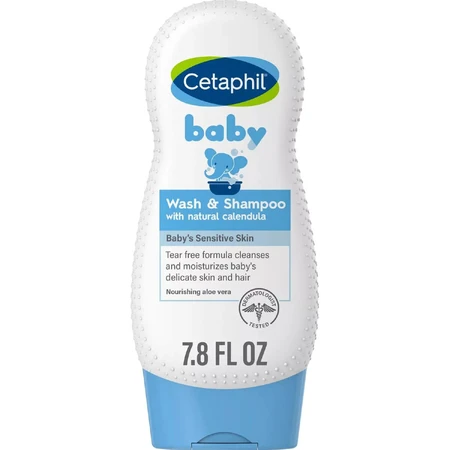 Гель-шампунь детский Cetaphil Baby Wash & Shampoo с календулой, 230 мл: цены и характеристики
