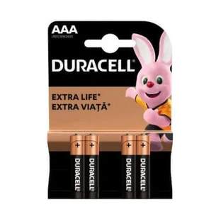 Батарейки AAA Extra Life, 4 штуки, Duracell