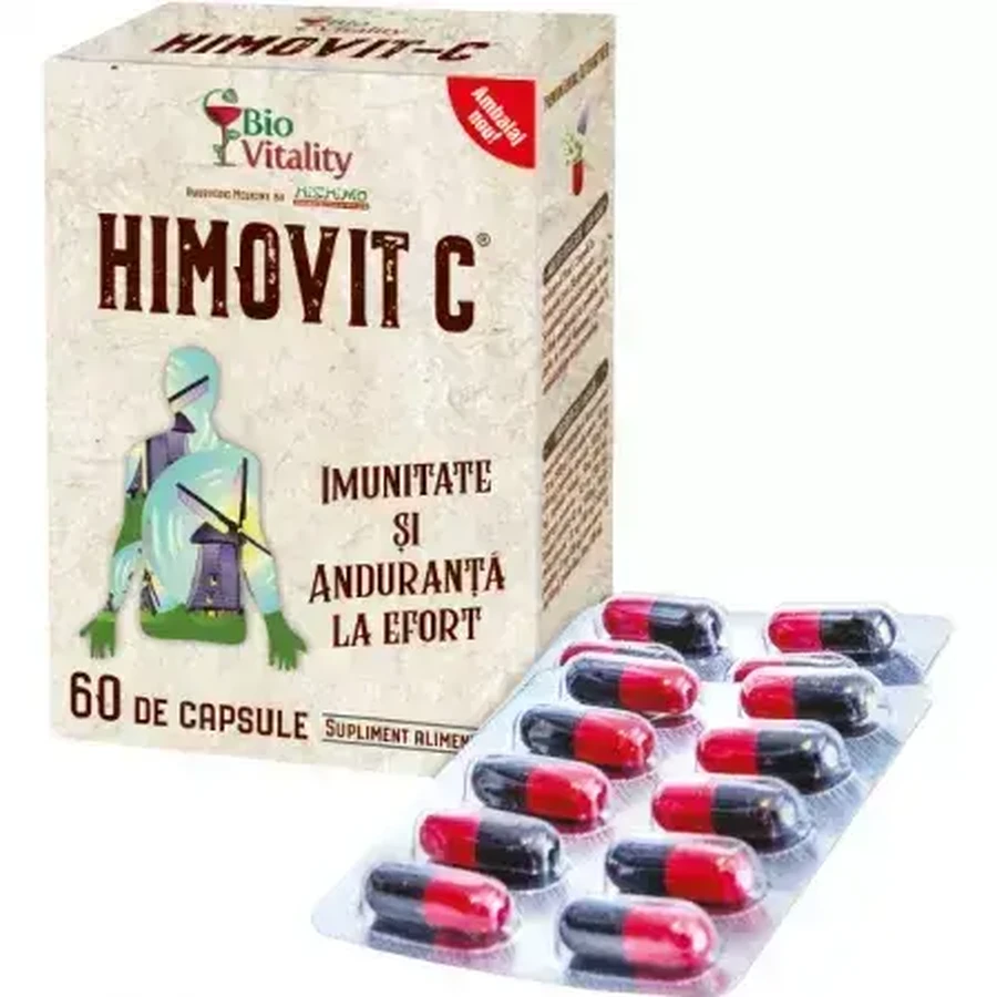 Адаптогенний імуностимулятор Хімовіт С, 60 капсул, Bio Vitality: ціни та характеристики