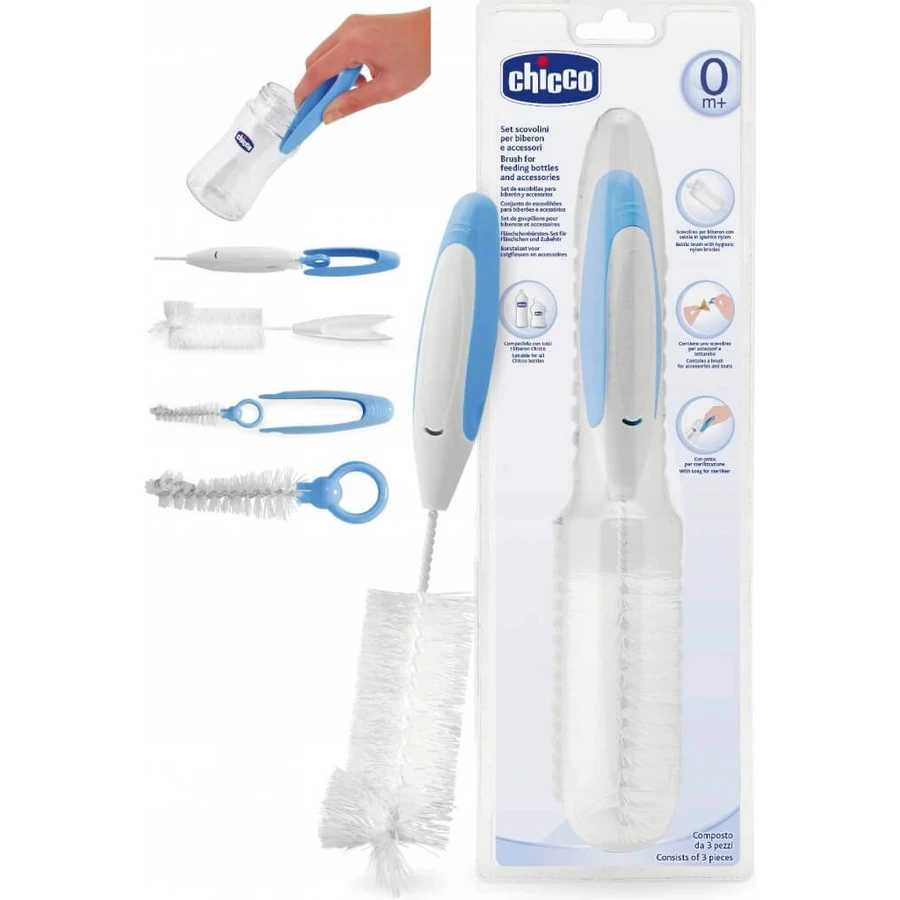CHICCO Щетка для фейри и пустышек 1×1 шт, для всех типов бутылочек: цены и характеристики