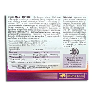 Olimp Chela-Mag B6 + D3, 30 капсул