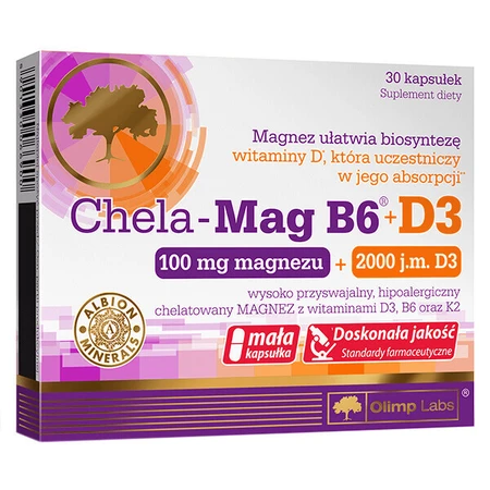 Olimp Chela-Mag B6 + D3, 30 капсул: цены и характеристики