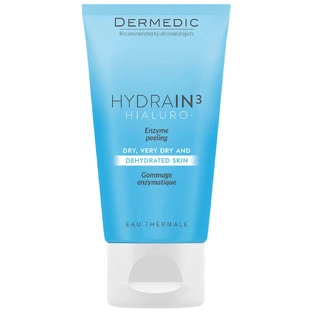 Dermedic Hydrain 3 Hialuro, ензимний пілінг, для зневодненої, сухої та дуже сухої шкіри, 50 мл