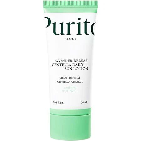 Лосьон - крем для лица Centella Daily Sun Lotion SPF 50+, PA ++++ Wonder Releaf, 60 мл, Purito: цены и характеристики