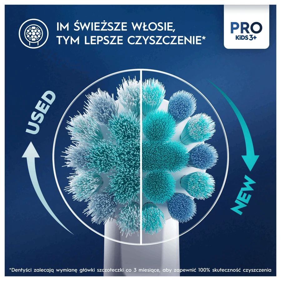 Oral-B Pro Kids, електрична зубна щітка щетина, Людина-павук, від 3 років, ультратонка, 4 штуки: ціни та характеристики