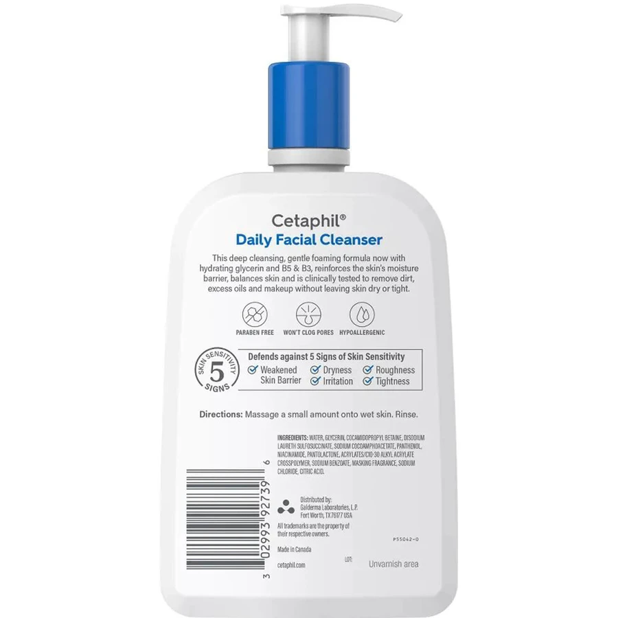 Засіб для щоденного очищення шкіри обличчя Cetaphil Daily Facial Cleanser, 591 мл: ціни та характеристики