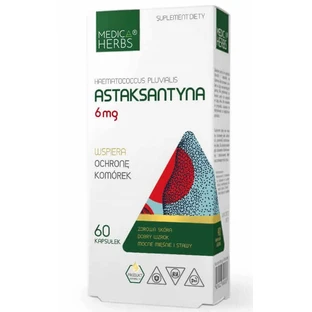 Астаксантин 6 мг, 60 капсул Medica Herbs