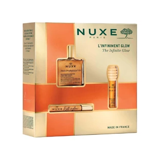 Набор Nuxe Glow Huile Prodigieuse Or, масло для роллов, 8 мл + масло для губ, 10 мл + сухое масло, 50 мл
