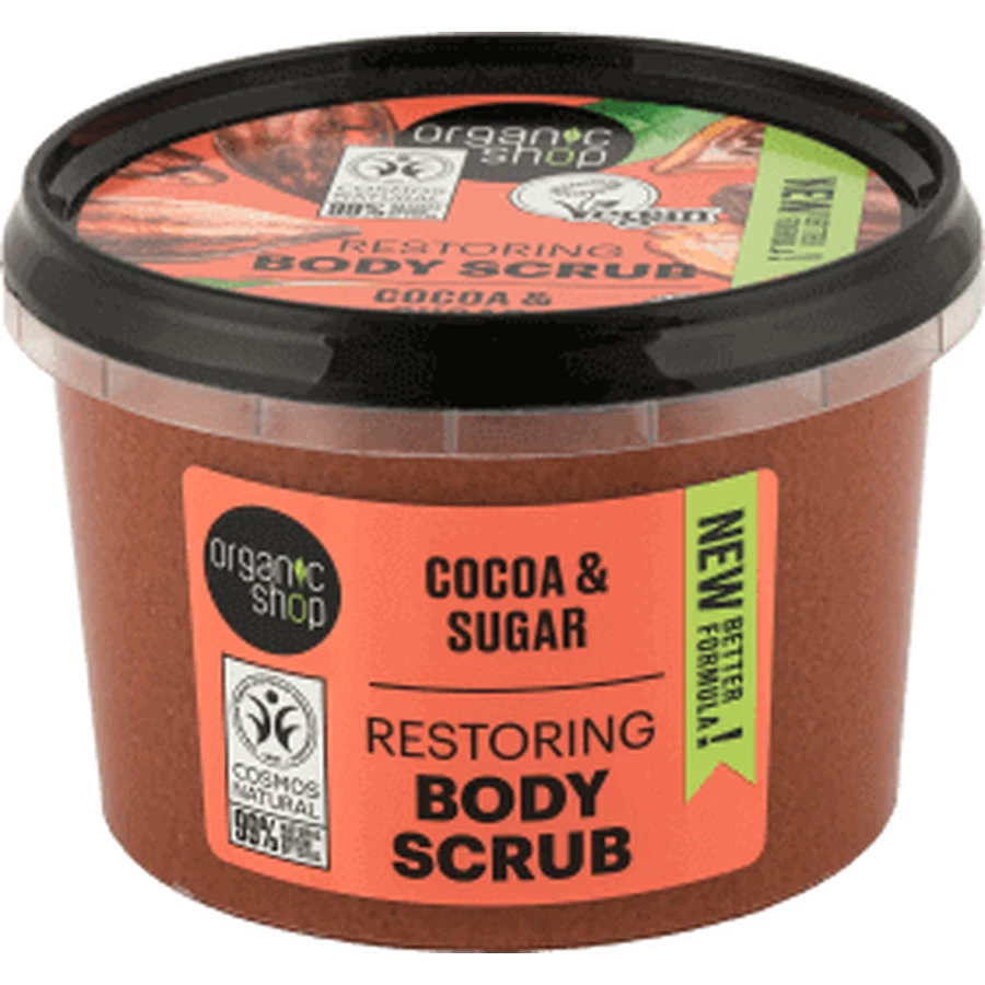 Organic Shop Скраб для тела с захрой и какао, 250 мл: цены и характеристики