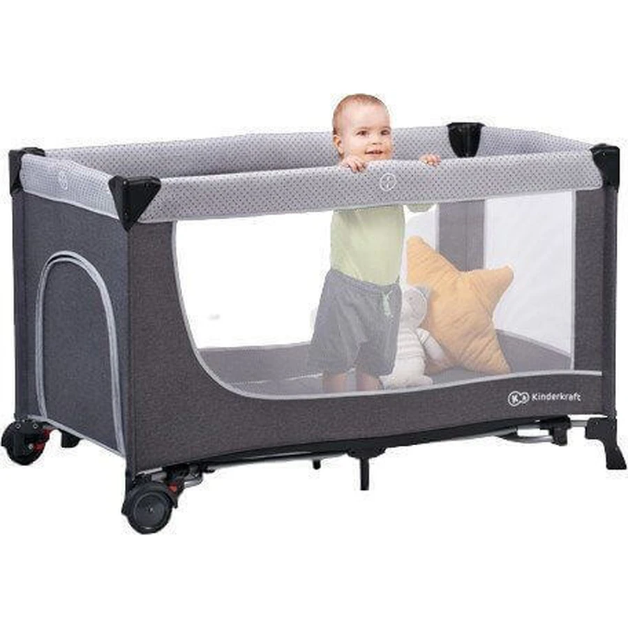 Дорожнє ліжечко Kinderkraft Leody з аксесуарами Leody Grey: ціни та характеристики