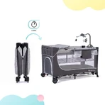 Дорожнє ліжечко Kinderkraft Leody з аксесуарами Leody Grey: ціни та характеристики