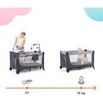 Дорожнє ліжечко Kinderkraft Leody з аксесуарами Leody Grey: ціни та характеристики