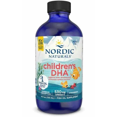 Nordic Naturals Детская ДГК 530 мг омега-3 клубника 237 мл: цены и характеристики