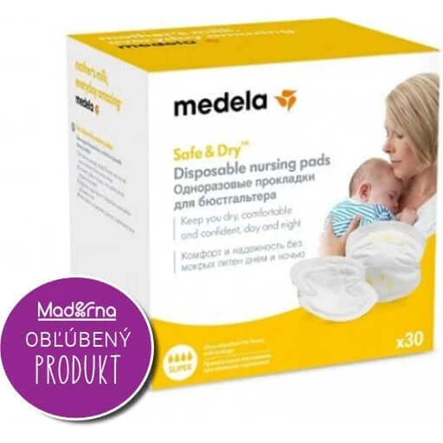 Medela Прокладки для грудей одноразові супер - 30 шт 1×30 шт, прокладки для грудей: ціни та характеристики