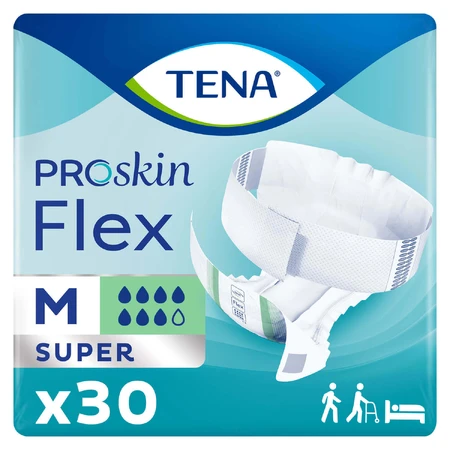 Tena Flex ProSkin, подгузники, размер M, 71-102 см, Super, 30 шт.: цены и характеристики