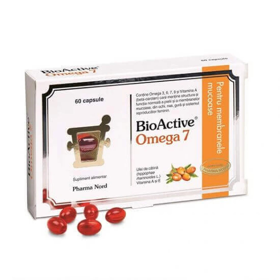 BIoActive Omega 7, 60 капсул, Pharma Nord: цены и характеристики