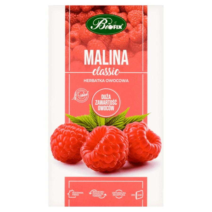 Bi Fix Classic, Малина, фруктовый чай, 2,5 г x 20 пакетиков: цены и характеристики