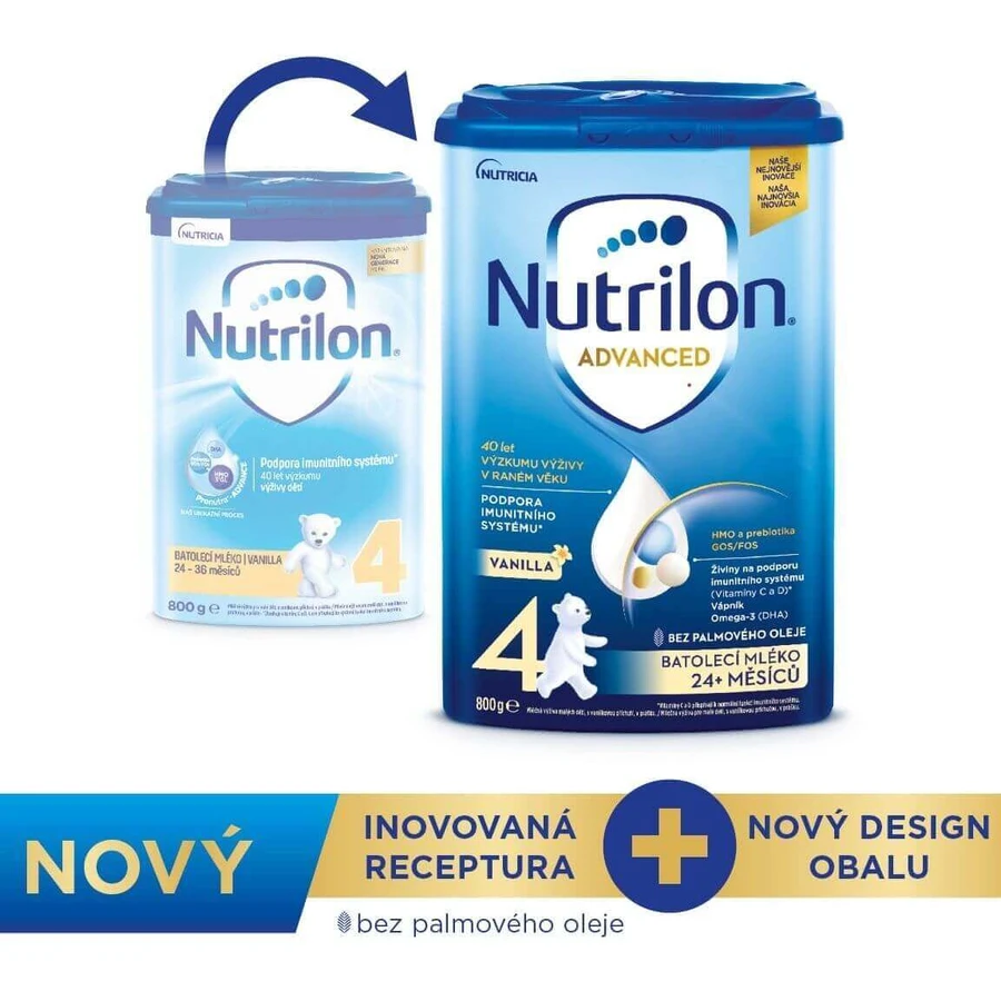 Nutrilon 4 Advanced Toddler сухе молоко ванільне 800 г: ціни та характеристики