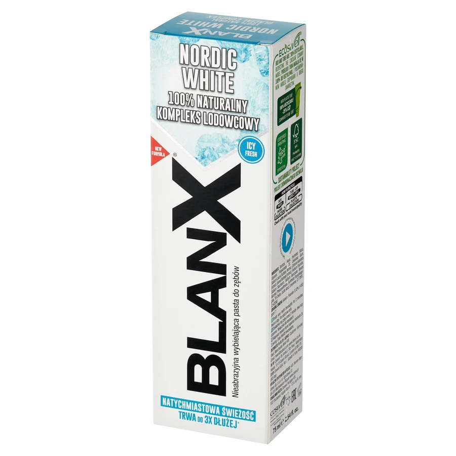 BlanX Nordic White, відбілююча зубна паста, 75 мл: ціни та характеристики