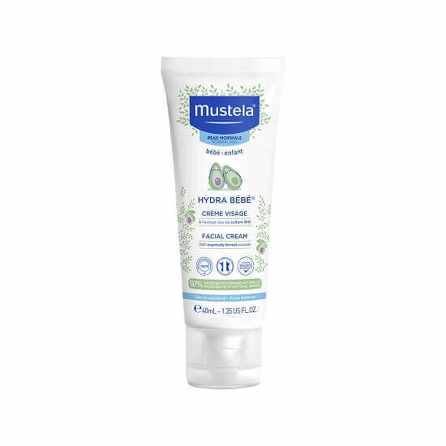 Зволожуючий крем для обличчя HydraBebe HydraBebe, 40 мл, Mustela: ціни та характеристики