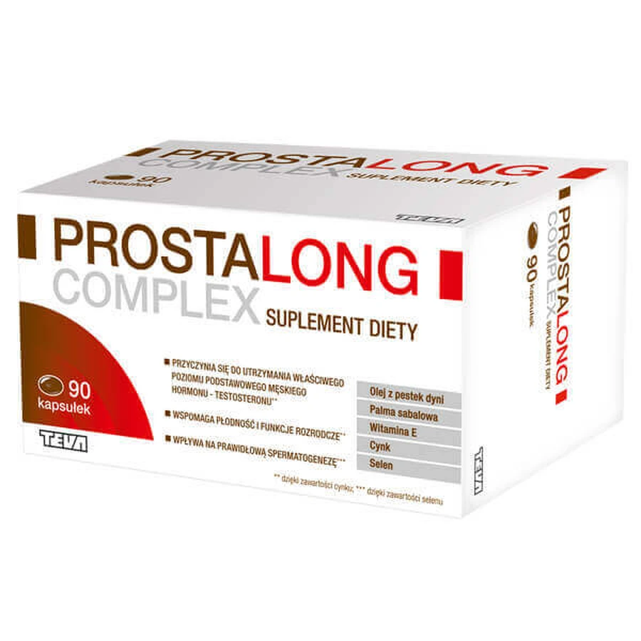 Комплекс Просталонг Teva Prostalong Complex, 90 капсул: цены и характеристики