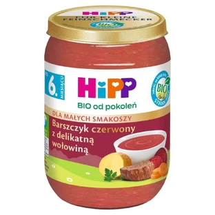 Червоний борщ HiPP Bio з ніжною яловичиною, після 6 місяців, 190 г