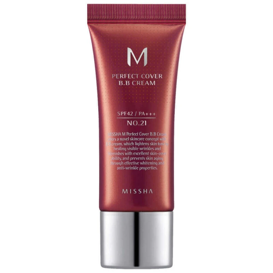 BB-крем M Perfect Cover SPF42/PA+++++, 20 мл, відтінок 21, Missha: ціни та характеристики