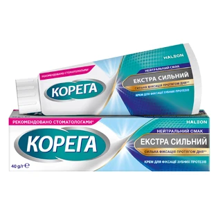 Крем Корега Екстра Сильний нейтральний смак, 40 мл