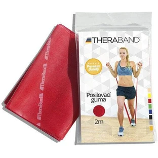 Резинка Theraband Strengthening Rubber 2 м красная (средней толщины)