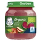 Овощево-фруктовое пюре Gerber Яблоко, свекла, органическое, с 6 месяцев, 125 г