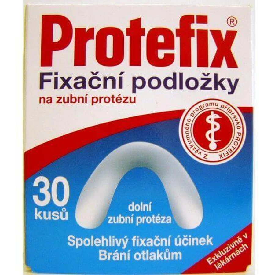 Фиксирующие прокладки Protefix для зубных протезов, 30 шт.: цены и характеристики