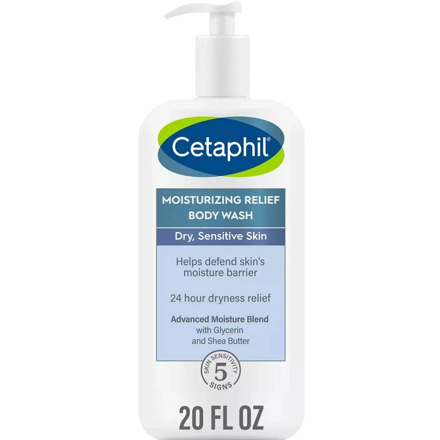 Засіб для очищення сухої та чутливої шкіри тіла Cetaphil Moisturizing Relief Body Wash зволожуючий, 591 мл: ціни та характеристики